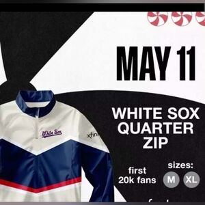 Chicago White Sox Quarter Zip Jacket Size Medium SGA 4/11/2024